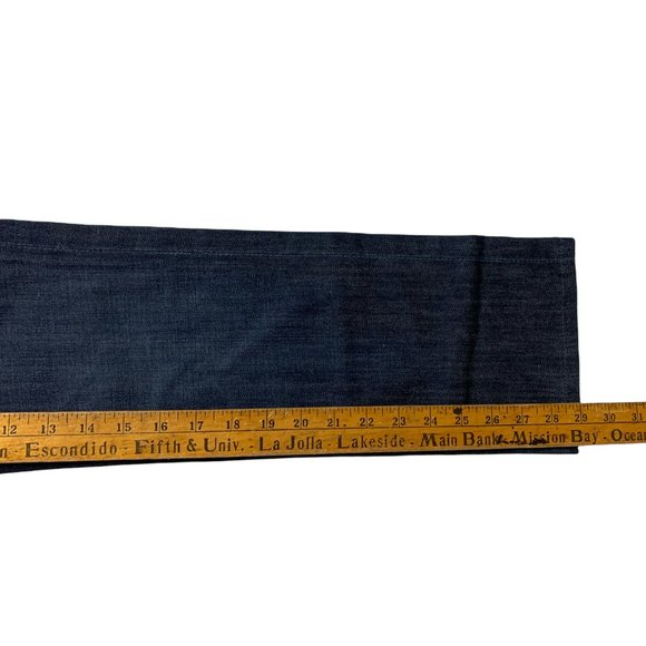 7 For All Mankind Womens Jeans Tag 25 28x29 Blue Dark Wash Straight Leg Low-Rise - Picture 12 of 12